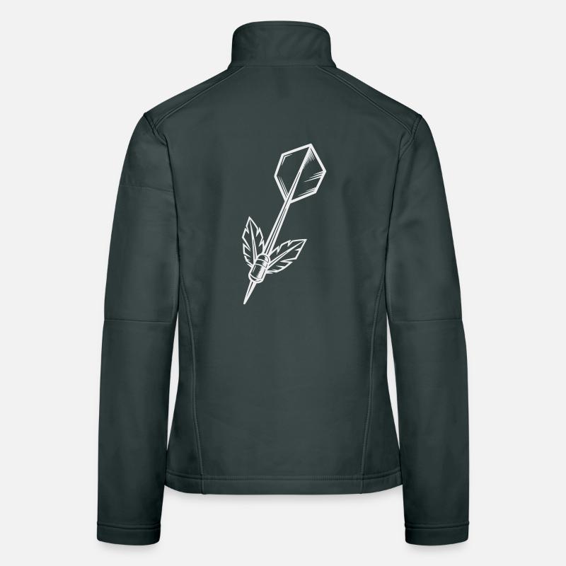Dartpfeil mit Flügel Frauen Softshelljacke