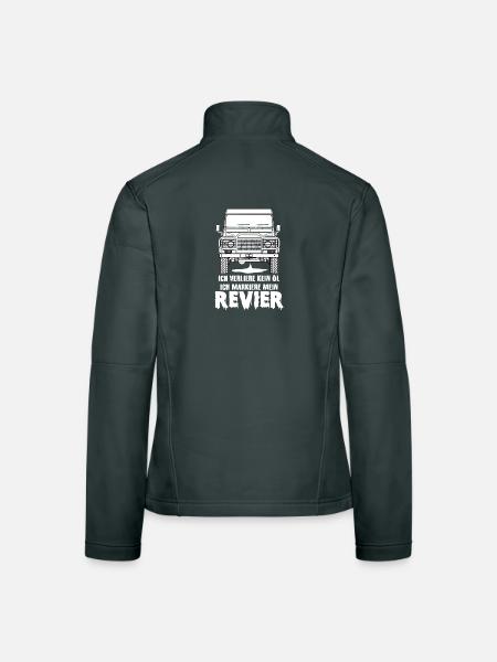 defender lustig funny Geschenk - Frauen Softshelljacke - Schwarz - Hinten