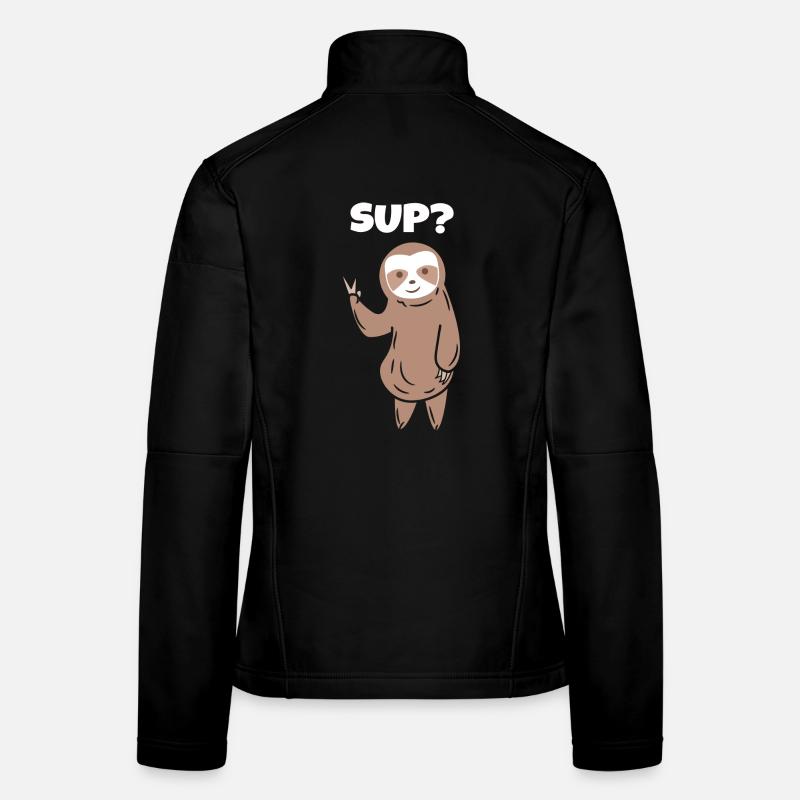 Faultier Cool Spruch Tier Zoo Dschungel Urwald Frauen Softshelljacke