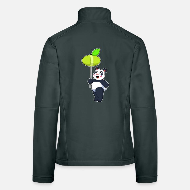 Panda Luftballon Frauen Softshelljacke