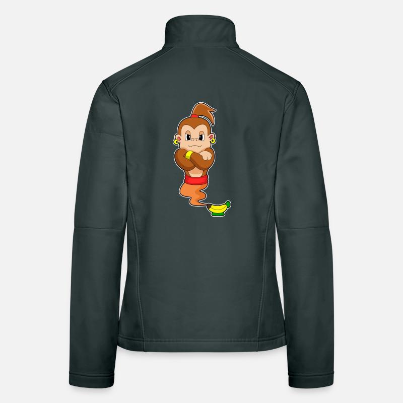 Génie singe Veste en tissu softshell Femme