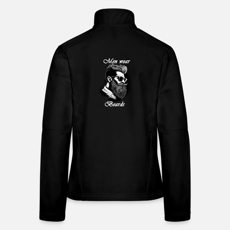 Men wear beards weiß Frauen Softshelljacke