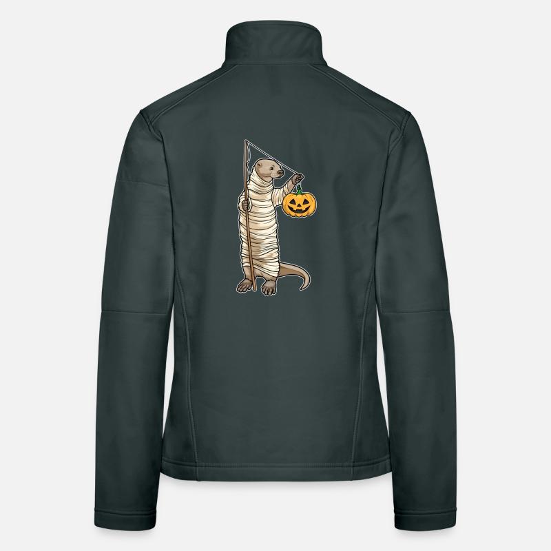 Pêche à la loutre d’Halloween Veste en tissu softshell Femme