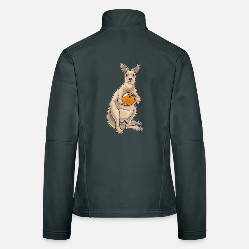 Känguru Bowling Bowlingkugel Frauen Softshelljacke