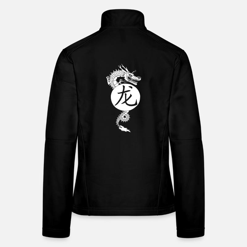 Dragon blanc de Chine Veste en tissu softshell Femme