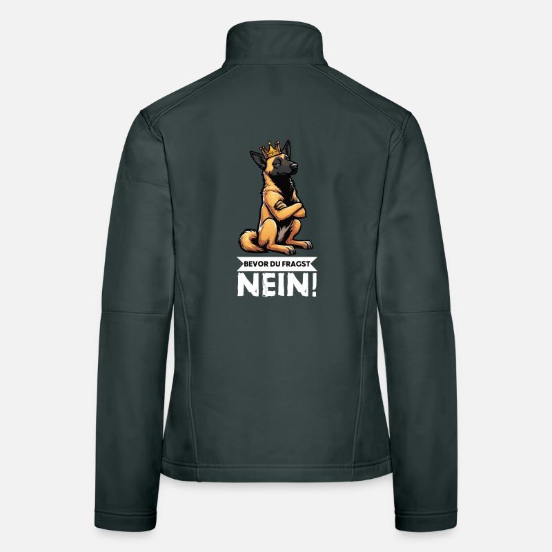 Before you ask: Malinois Belgian Shepherd Women's Softshell Jacket