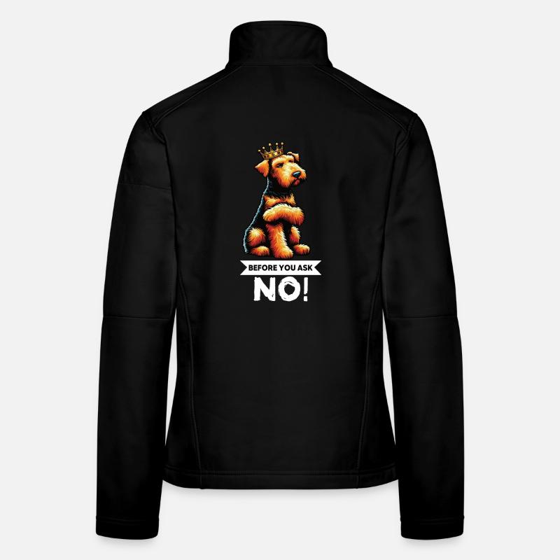 Before You Ask Airedale Terrier Airedales  Frauen Softshelljacke