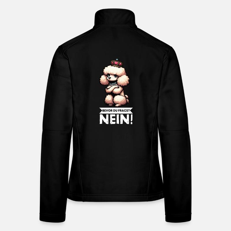 Avant de demander un Caniche Propriétaire de Caniche Chien Veste en tissu softshell Femme