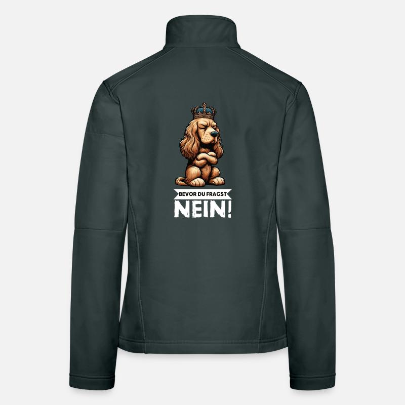 Avant que vous ne demandiez : Cocker Spaniel Cocker Dog Veste en tissu softshell Femme