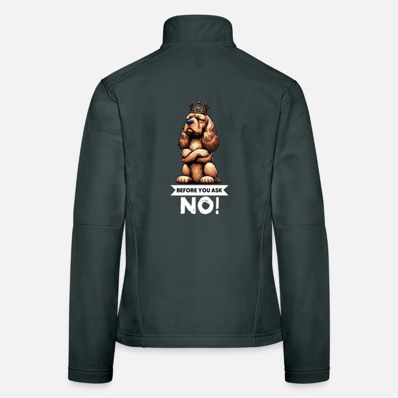 Before You Ask Cocker Spaniel Cockerhund  Frauen Softshelljacke