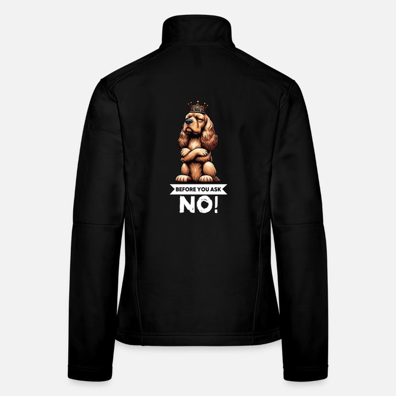 Before You Ask Cocker Spaniel Cockerhund Women's Softshell Jacket