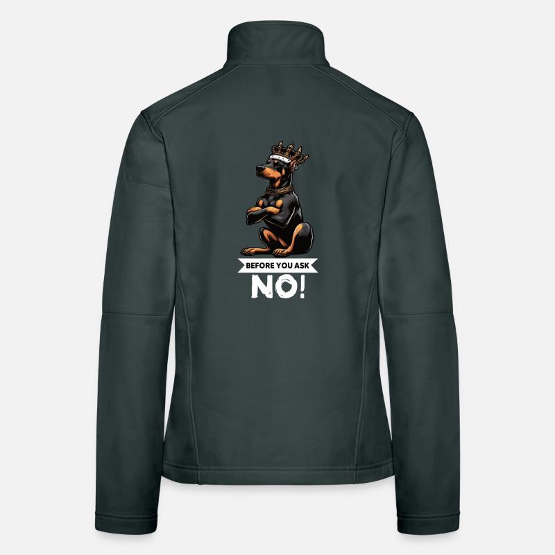 Before You Ask Dobermann Dobermannbesitzer Women's Softshell Jacket