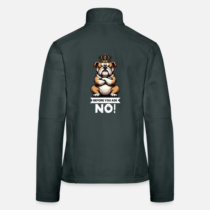 Avant que vous ne demandiez les bully bully du bouledogue anglais Veste en tissu softshell Femme