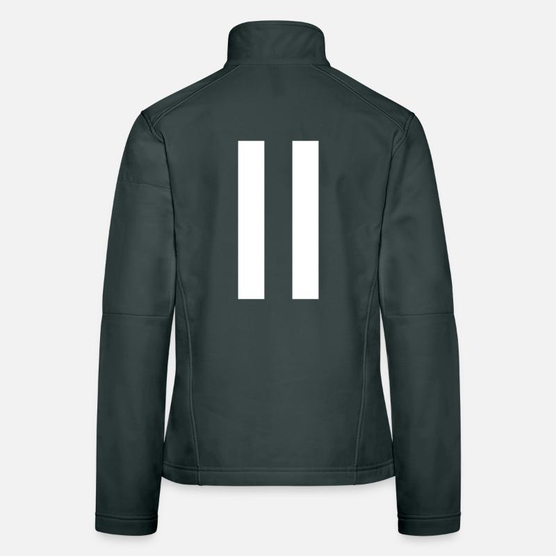 Panneau pause – design minimaliste moderne Veste en tissu softshell Femme