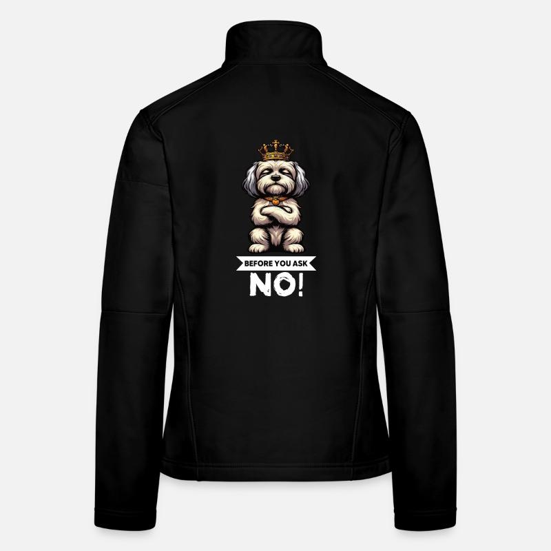 Avant de demander Havanese Havanese Keepers Havanese Veste en tissu softshell Femme