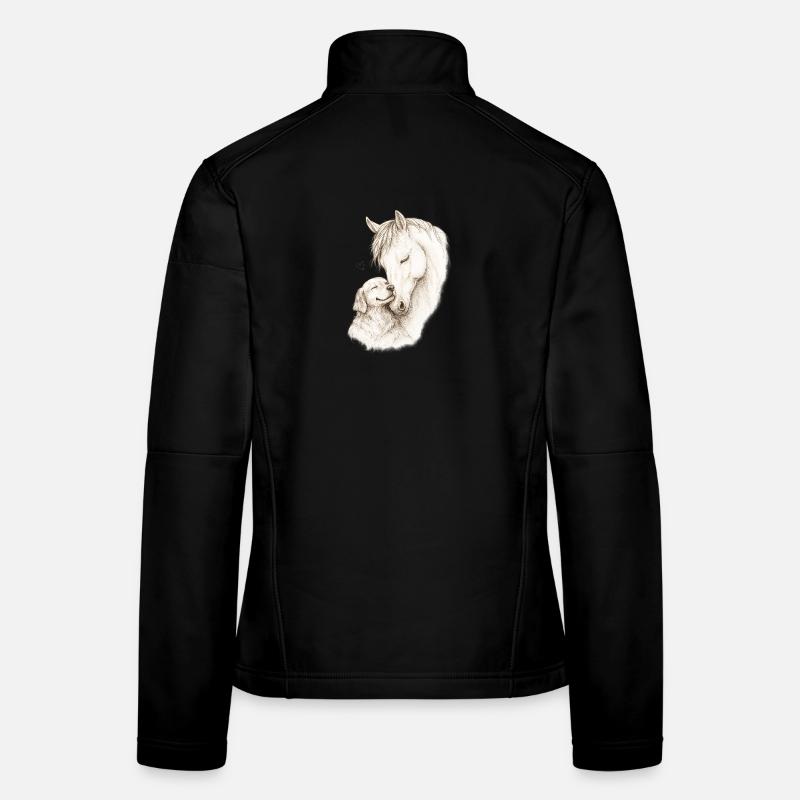 Âmes douces Veste en tissu softshell Femme
