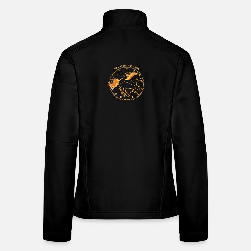Nouvel An chinois 2026 | Année du Cheval de Feu Veste en tissu softshell Femme