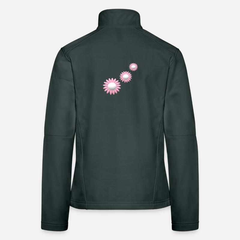 Fleur... Veste en tissu softshell Femme