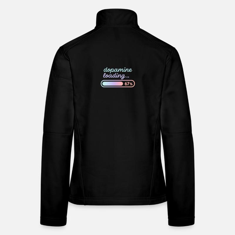 Dégradé pastel de charge de dopamine Veste en tissu softshell Femme