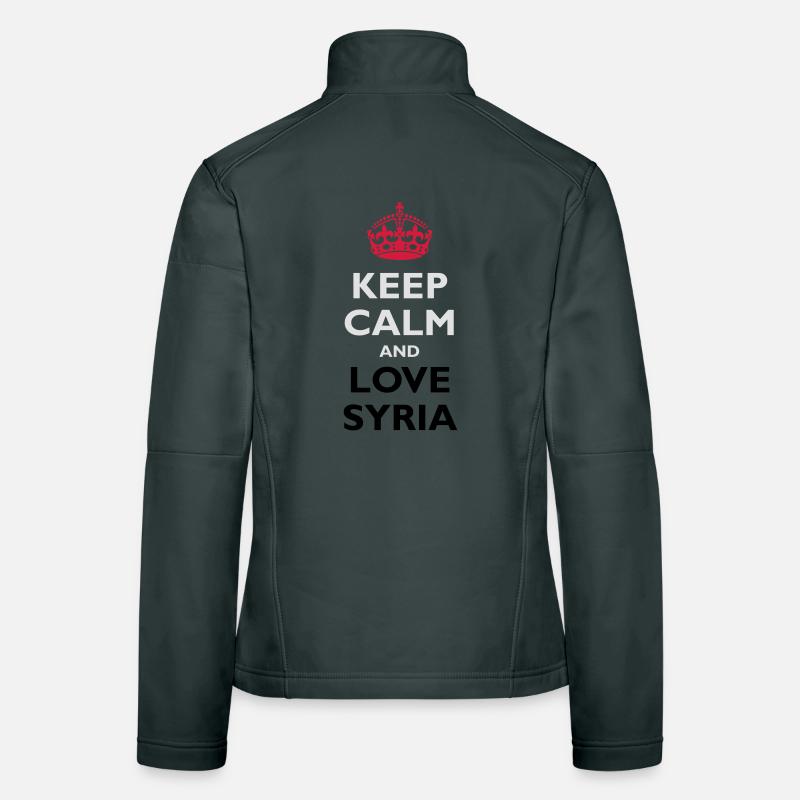 Keep Calm & Love Syria Women's Softshell Jacket