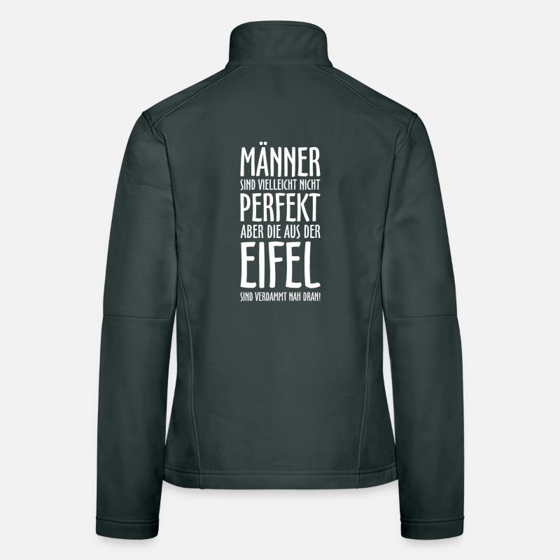 Die Männer aus der Eifel (Weiß) Eifeler Jungs Frauen Softshelljacke