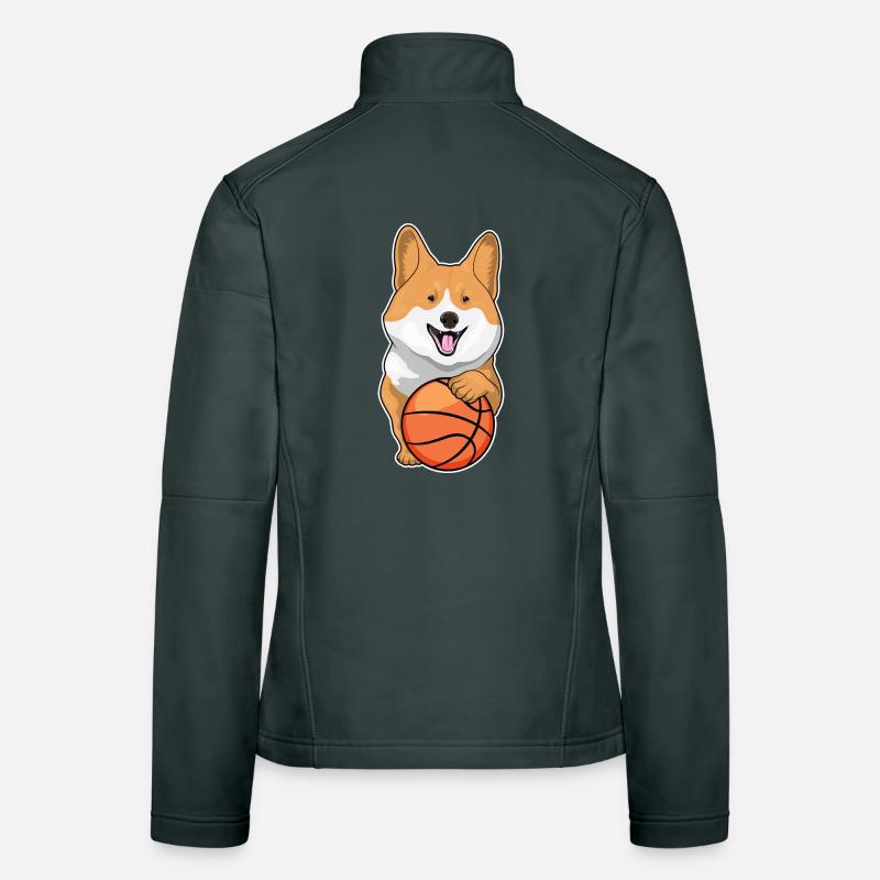 Corgi Basketteur Basketteur Veste en tissu softshell Femme