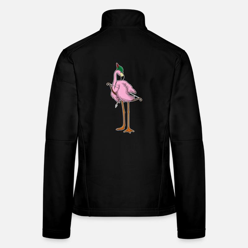 Flamingo Archer Bow Bow Bow Women's Softshell Jacket