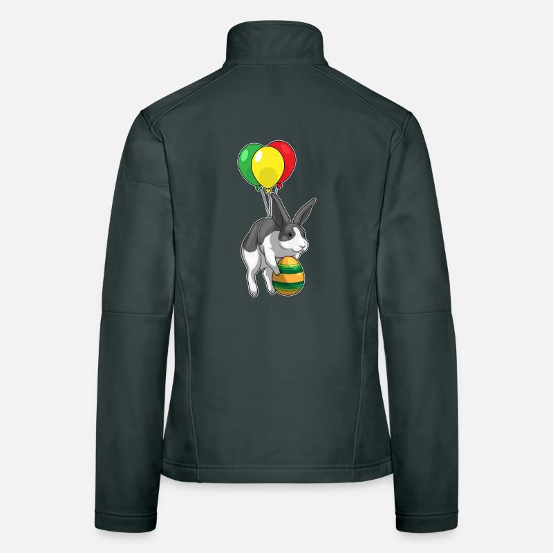 Ballon de Pâques Lapin Veste en tissu softshell Femme