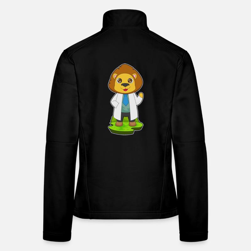 Löwe Arzt Arztkittel Frauen Softshelljacke