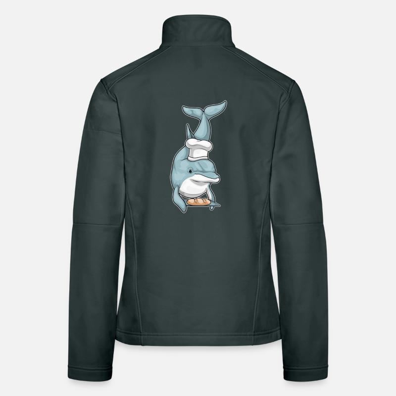 Delfin Bäcker Brot Backen Frauen Softshelljacke