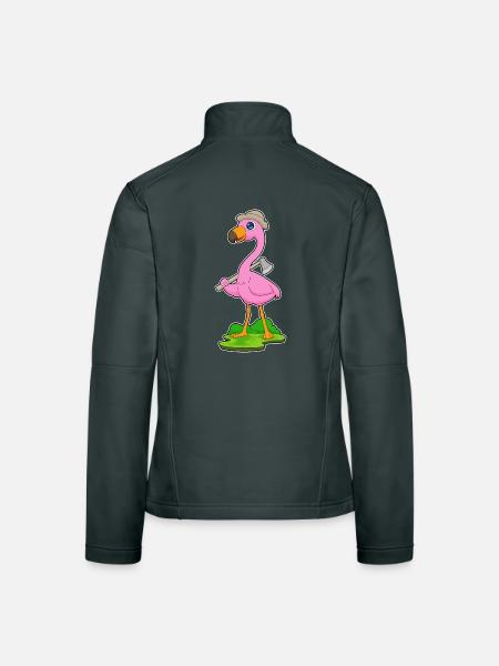 Flamingo Lumberjack Axe - Women's Softshell Jacket - black - Back