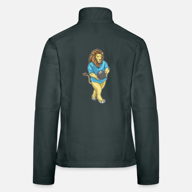 Lion Bowling Boule de bowling Veste en tissu softshell Femme