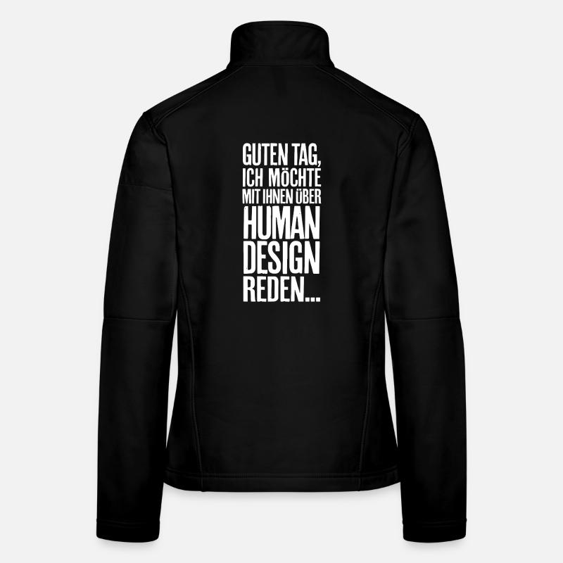 Guten Tag... Human Design - Frauen Softshelljacke - Schwarz