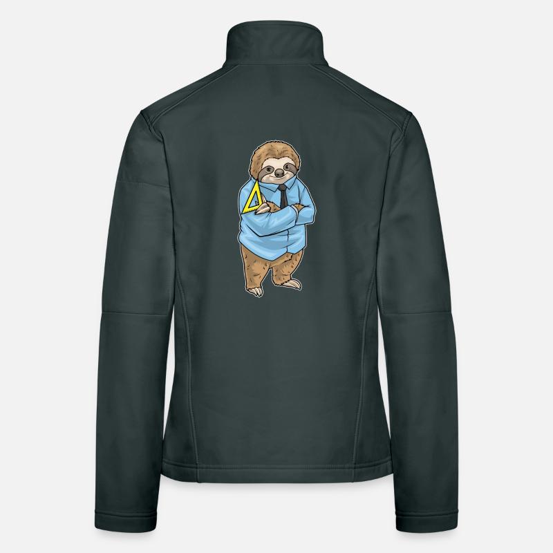 Faultier Mathe Lehrer Schule Frauen Softshelljacke