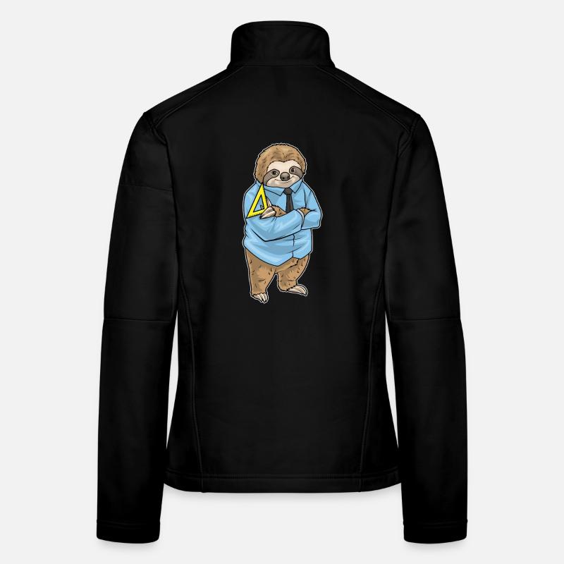 Faultier Mathe Lehrer Schule Frauen Softshelljacke
