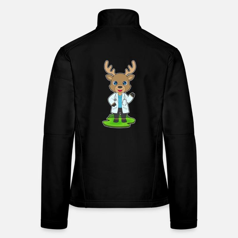 Stéthoscope Reindeer Doctor Veste en tissu softshell Femme