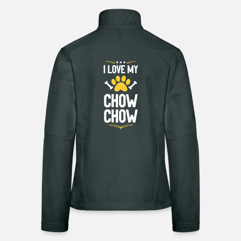 Chow Chow Love Shirt Women's Softshell Jacket