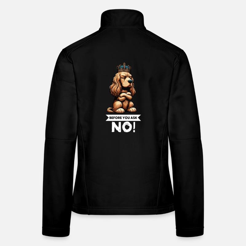 Before You Ask Cocker Spaniel Cockerhund Women's Softshell Jacket