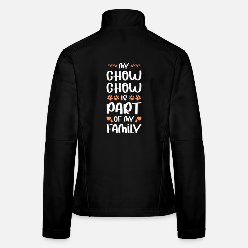 ChowChow Amour de la famille Veste en tissu softshell Femme
