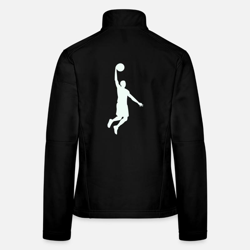 Dunning Basketball Silhouette Women's Softshell Jacket