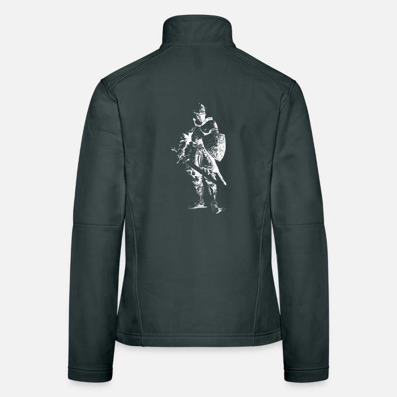 Silhouette du Chevalier de Fer Veste en tissu softshell Femme