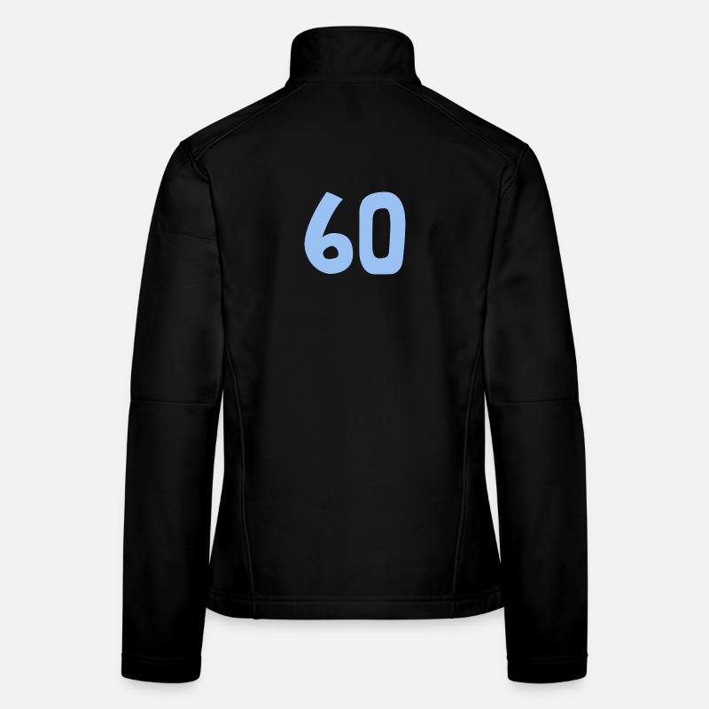 60. 60 ANS. 60e ANNIVERSAIRE. ANNIVERSAIRE 60 ANS. Veste en tissu softshell Femme