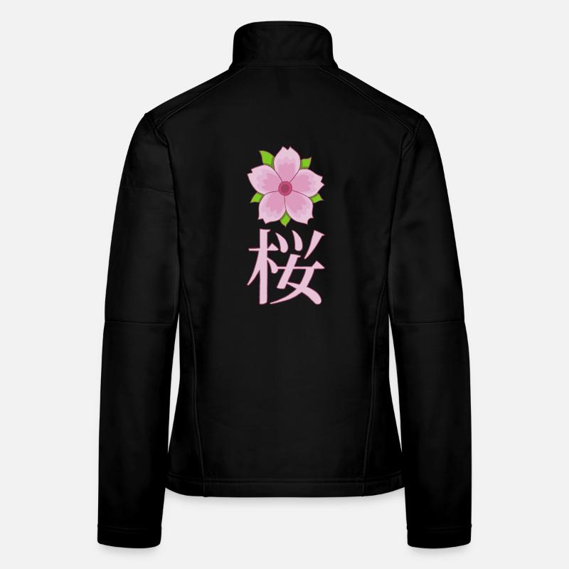 Kirschblüte manga Frauen Softshelljacke
