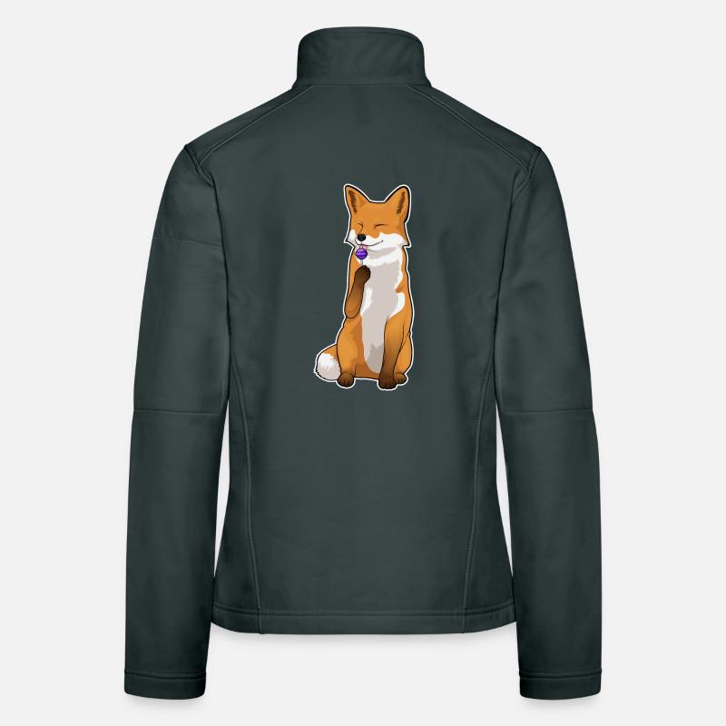 Sucettes de renard Veste en tissu softshell Femme
