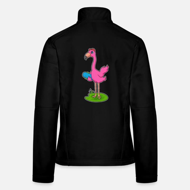 Flamingo Skater Skateboard Veste en tissu softshell Femme