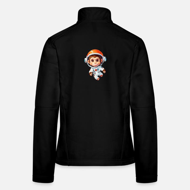 Weltraum-Affe Frauen Softshelljacke