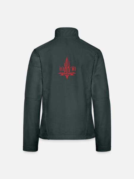 REDTWO KREUZ - Frauen Softshelljacke - Schwarz - Hinten