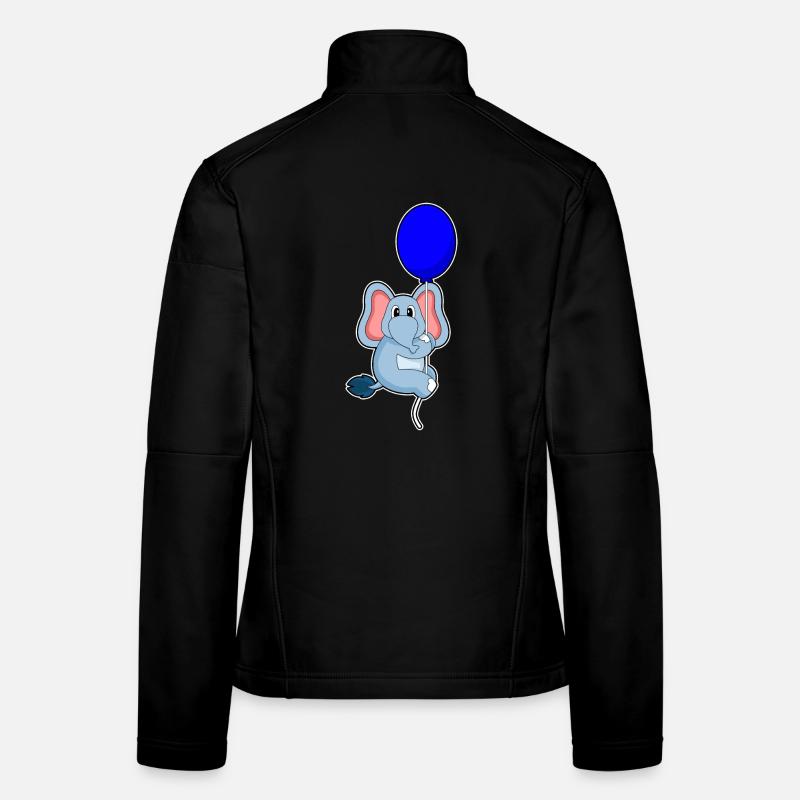 Elephant Balloon Women's Softshell Jacket