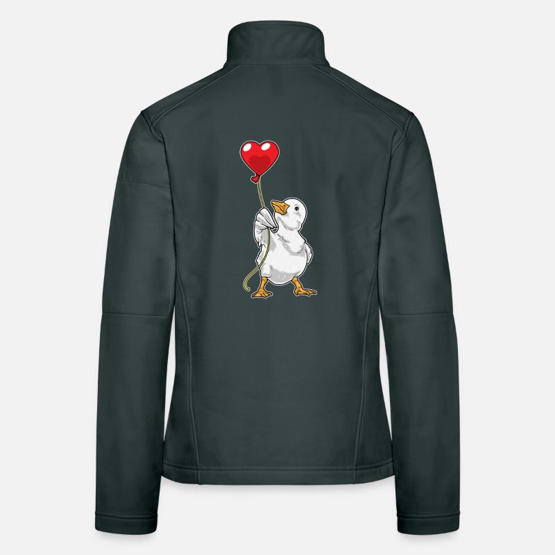 Ballon canard Veste en tissu softshell Femme