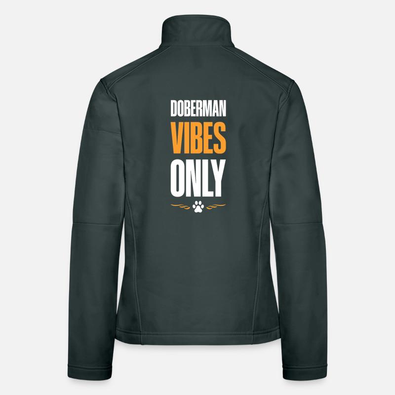 Doberman Vibes Only Women's Softshell Jacket